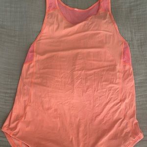Lululemon neon pink racerback tank top